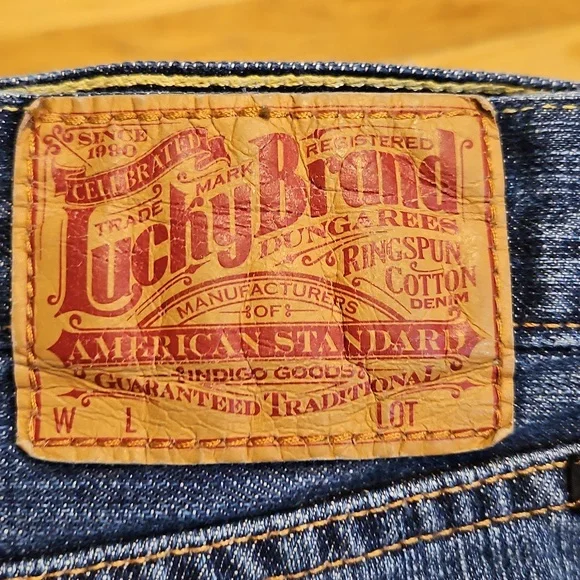 Lucky Brand 361 Men's Jeans Blue Denim Straight Leg Waist 36 - Picture 2 of 12